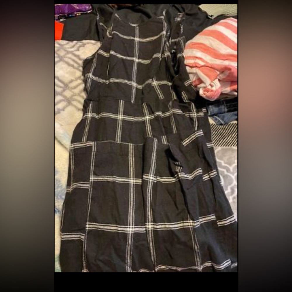 Urban outfitters black and white jumpsuit. Size two.